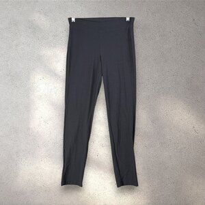 Eileen Fisher Petite Gray Pull-On Leggings Womens 2-4P Stretch Knit Pants Casual